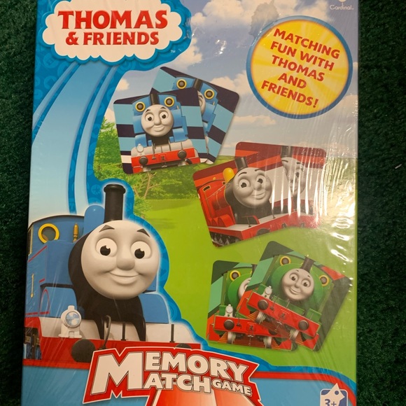 Thomas and Friends Memory Match New in sealed box 72 cards storage tray - Picture 2 of 6
